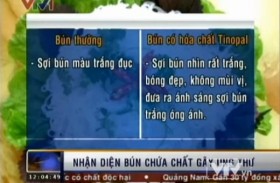 Cách nhận biết bún chứa chất gây ung thư!