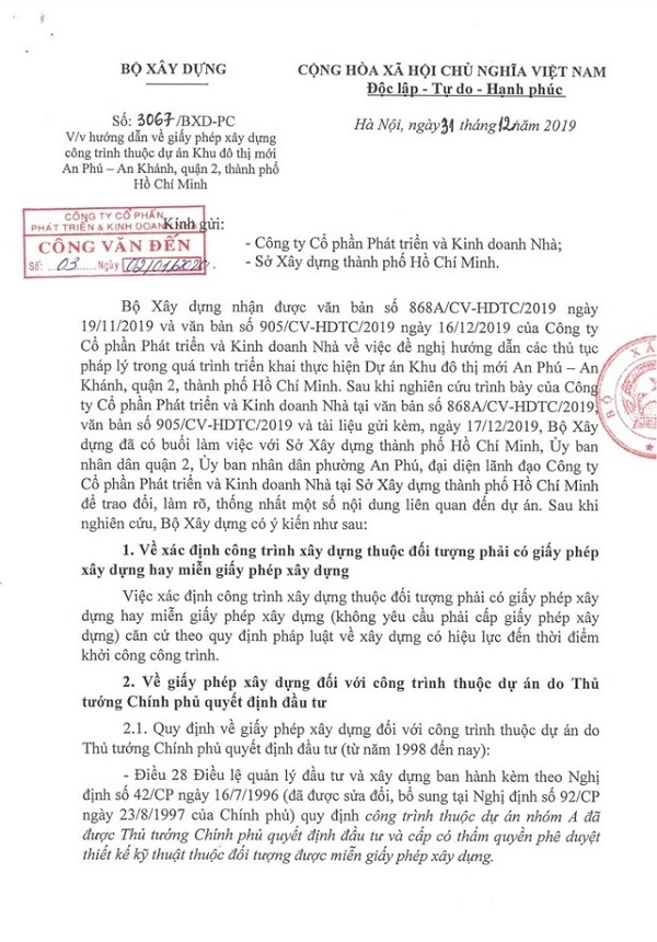go vuong cho du an khu do thi an phu an khanh