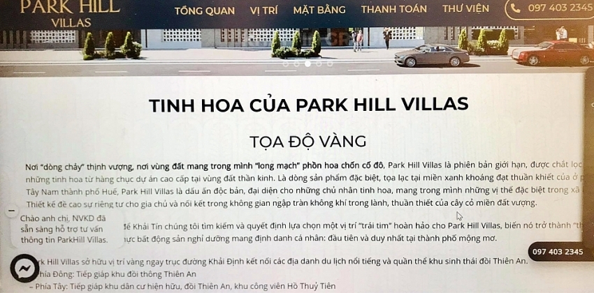Huế: “Hô biến” đất ở riêng lẻ thành siêu dự án biệt thự nghỉ dưỡng
