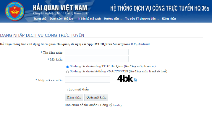 Từ 16/4, cơ quan Hải quan chỉ tiếp nhận bản kê hàng hóa nhập khẩu trên Dịch vụ công trực tuyến HQ36a