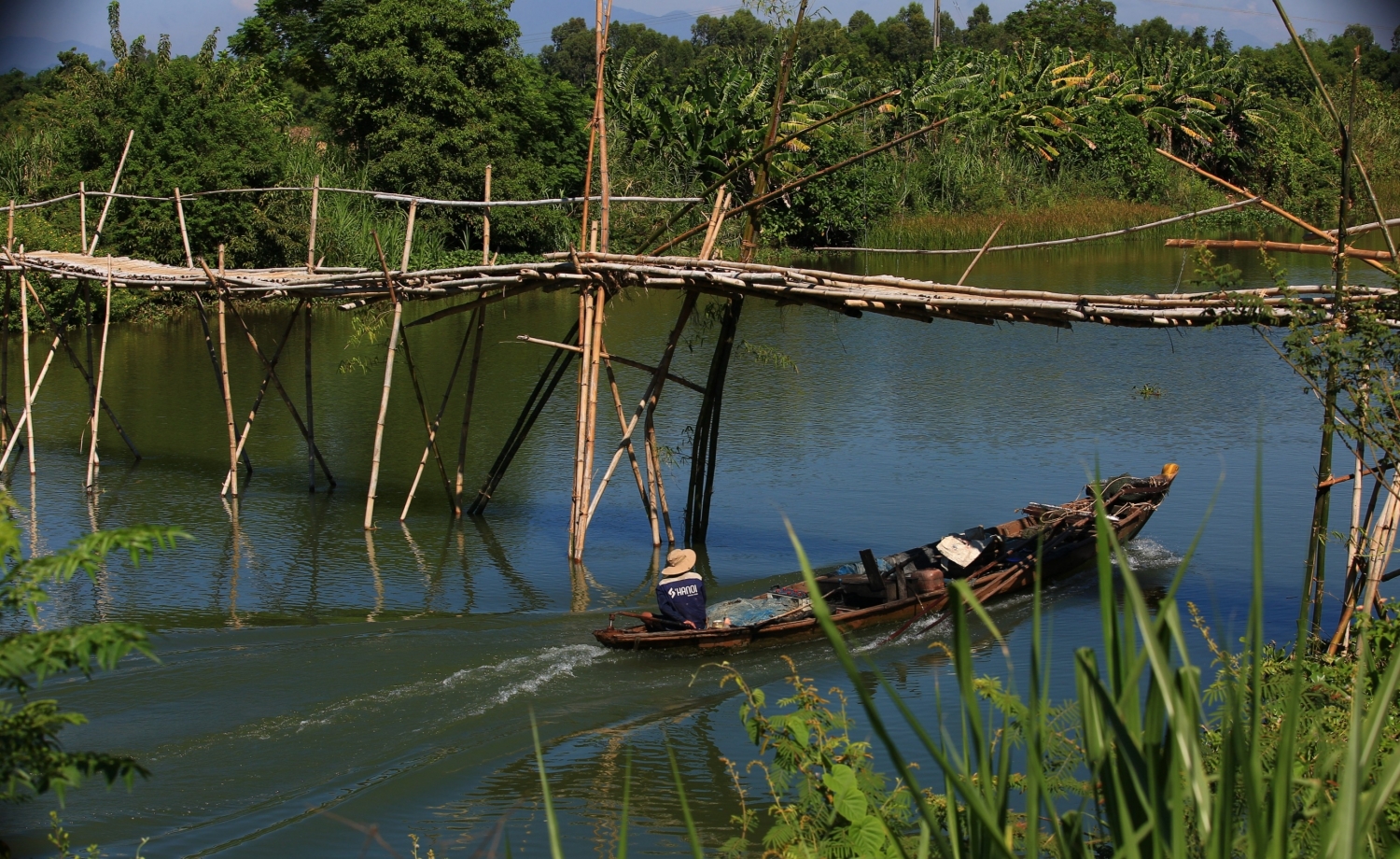 Chiếc cầu tre níu thương nhớ Cẩm Đồng