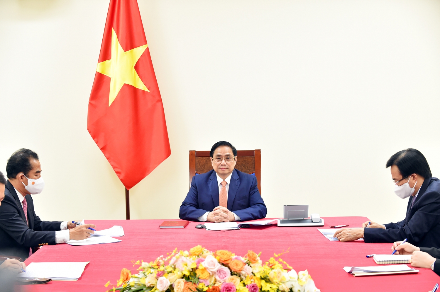 Thủ tướng Chính phủ Phạm Minh Chính điện đàm với Thủ tướng Đức Angela Merkel