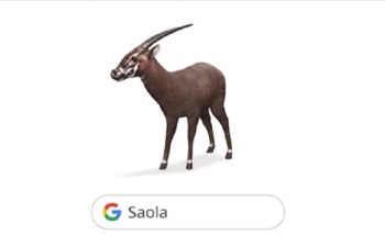 Sao la trở thành loài động vật quý hiếm đầu tiên của Việt Nam được Google số hóa AR 3D