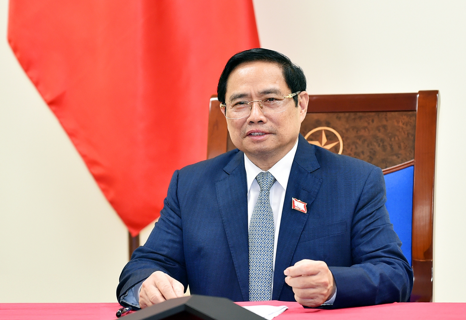Thủ tướng Chính phủ Phạm Minh Chính điện đàm với Thủ tướng Nội các Hàn Quốc Kim Boo Kyum