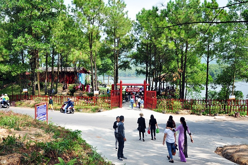 ho yen trung gap da lat ngay giua long uong bi