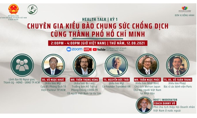 Tọa đàm trực tuyến “Chuyên gia kiều bào chung sức chống dịch cùng TP Hồ Chí Minh”