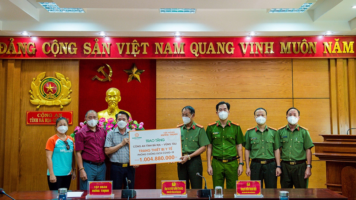 Tập đoàn Hưng Thịnh tiếp tục chung sức cùng các tỉnh, thành trong cuộc chiến chống Covid-19