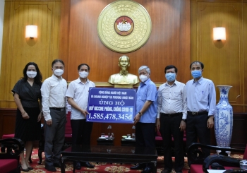 Cộng đồng người Việt Nam ở nước ngoài tiếp tục ủng hộ công tác phòng, chống dịch