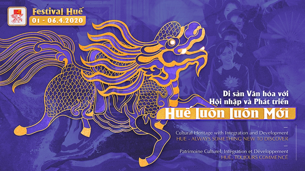 bo hinh anh nhan dien va poster cua festival hue 2020