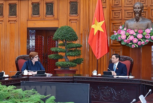 Thủ tướng Phạm Minh Chính tiếp Bộ trưởng Ngoại giao Australia Marise Payne
