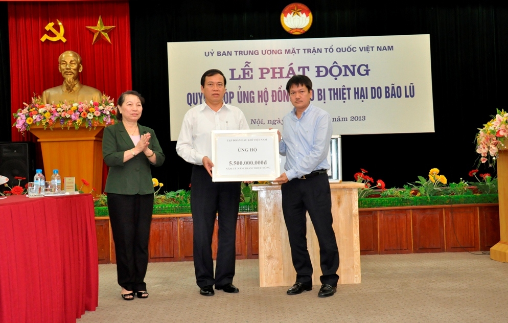 Petrovietnam hỗ trợ đồng bào miền Trung khắc phục thiệt hại sau bão Wutip