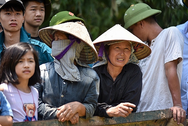 vung ron lu ha noi ngap trong bien nuoc nhin tu flycam