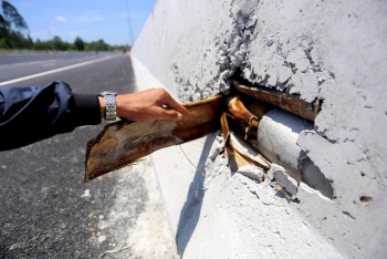 Chủ đầu tư lý giải "bê tông cốt chuối" trong dải phân cách cao tốc Đà Nẵng - Quảng Ngãi