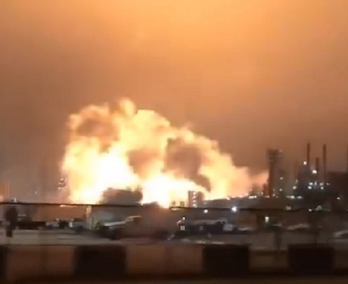 chay nha may loc exxon mobil o my