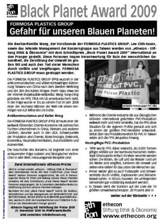 Formosa - kẻ phá hoại môi trường bậc nhất thế giới vi sao formosa duoc trao giai hanh tinh den