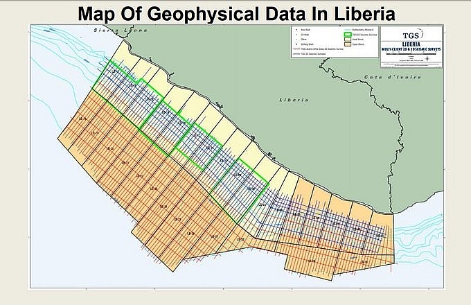 Liberia thông báo đàm phán trực tiếp 33 lô thăm dò dầu khí ngoài khơi