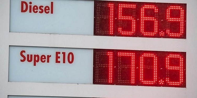 Giá dầu diesel tại Đức đạt mức cao kỷ lục