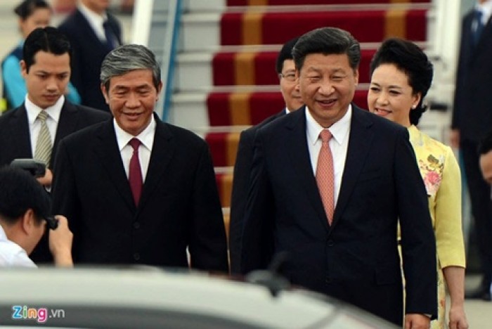 Những hình ảnh đầu tiên của Chủ tịch Tập Cận Bình tại Hà Nội nhung hinh anh dau tien cua chu tich tap can binh tai ha noi