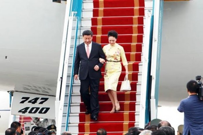 Những hình ảnh đầu tiên của Chủ tịch Tập Cận Bình tại Hà Nội nhung hinh anh dau tien cua chu tich tap can binh tai ha noi