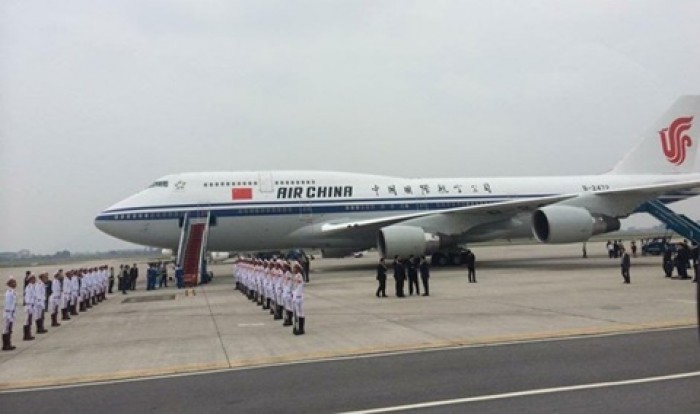 Những hình ảnh đầu tiên của Chủ tịch Tập Cận Bình tại Hà Nội nhung hinh anh dau tien cua chu tich tap can binh tai ha noi