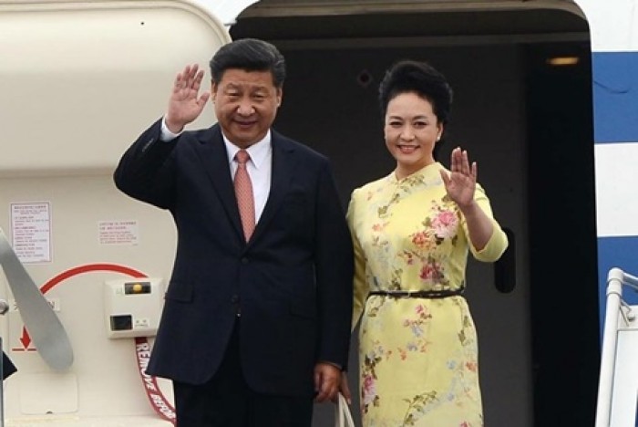 Những hình ảnh đầu tiên của Chủ tịch Tập Cận Bình tại Hà Nội nhung hinh anh dau tien cua chu tich tap can binh tai ha noi