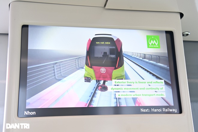 Cận cảnh bên trong đoàn tàu đầu tiên tuyến đường sắt Metro Nhổn - ga Hà Nội - 14