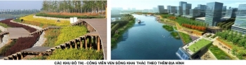 Đề xuất các khu đô thị hiện đại mật độ thấp hai bờ sông Hồng
