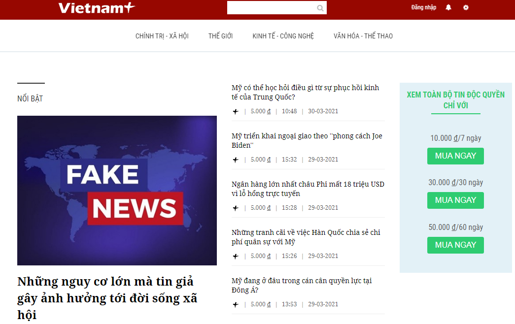 Tạp chí điện tử Ngày nay thu phí: Gợi ý cho doanh thu báo chí