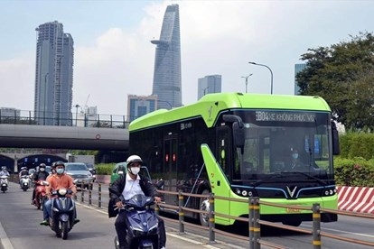 Lộ trình tuyến buýt điện đầu tiên ở TP HCM