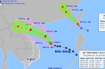 Áp thấp nhiệt đới trên Biển Đông mạnh lên thành bão