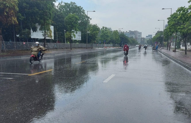 thời tiết Bắc Bộ mưa dông, nhiều nơi mưa lớn