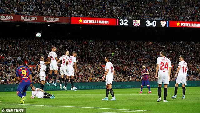 messi va luis suarez ruc sang barcelona thang dam sevilla