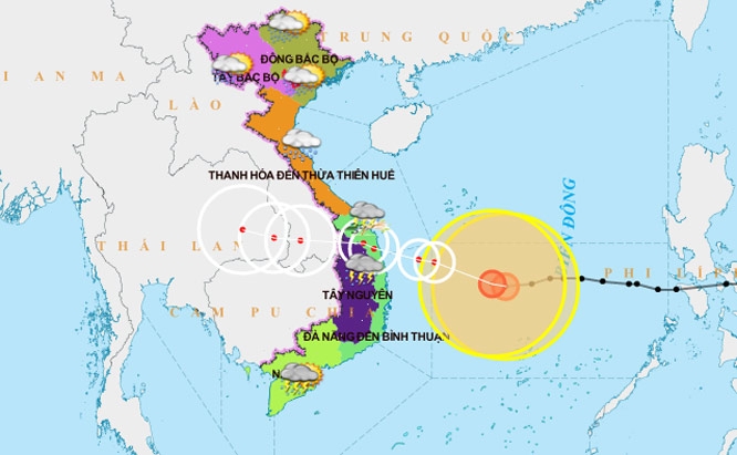 Bão số 9 cách Phú Yên 450km, Phó Thủ tướng Trịnh Đình Dũng chỉ đạo ứng phó tại tiền phương