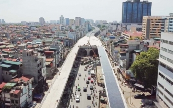 Hà Nội: Phân luồng giao thông đường Vành đai 2 đoạn Ngã Tư Sở - Ngã Tư Vọng từ ngày 9/11