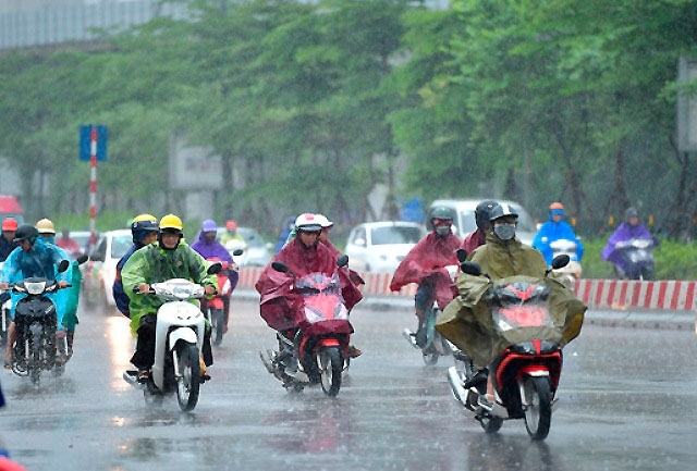 Bắc Bộ và Bắc Trung Bộ mưa dông, Trung và Nam Trung Bộ nắng nóng