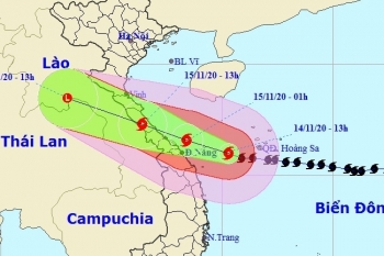 Bão số 13 đang giật cấp 16 trên biển, đất liền gió lớn, mưa rất to
