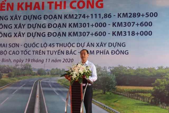 Thi công thêm 3 gói thầu của tuyến cao tốc Mai Sơn - Quốc lộ 45