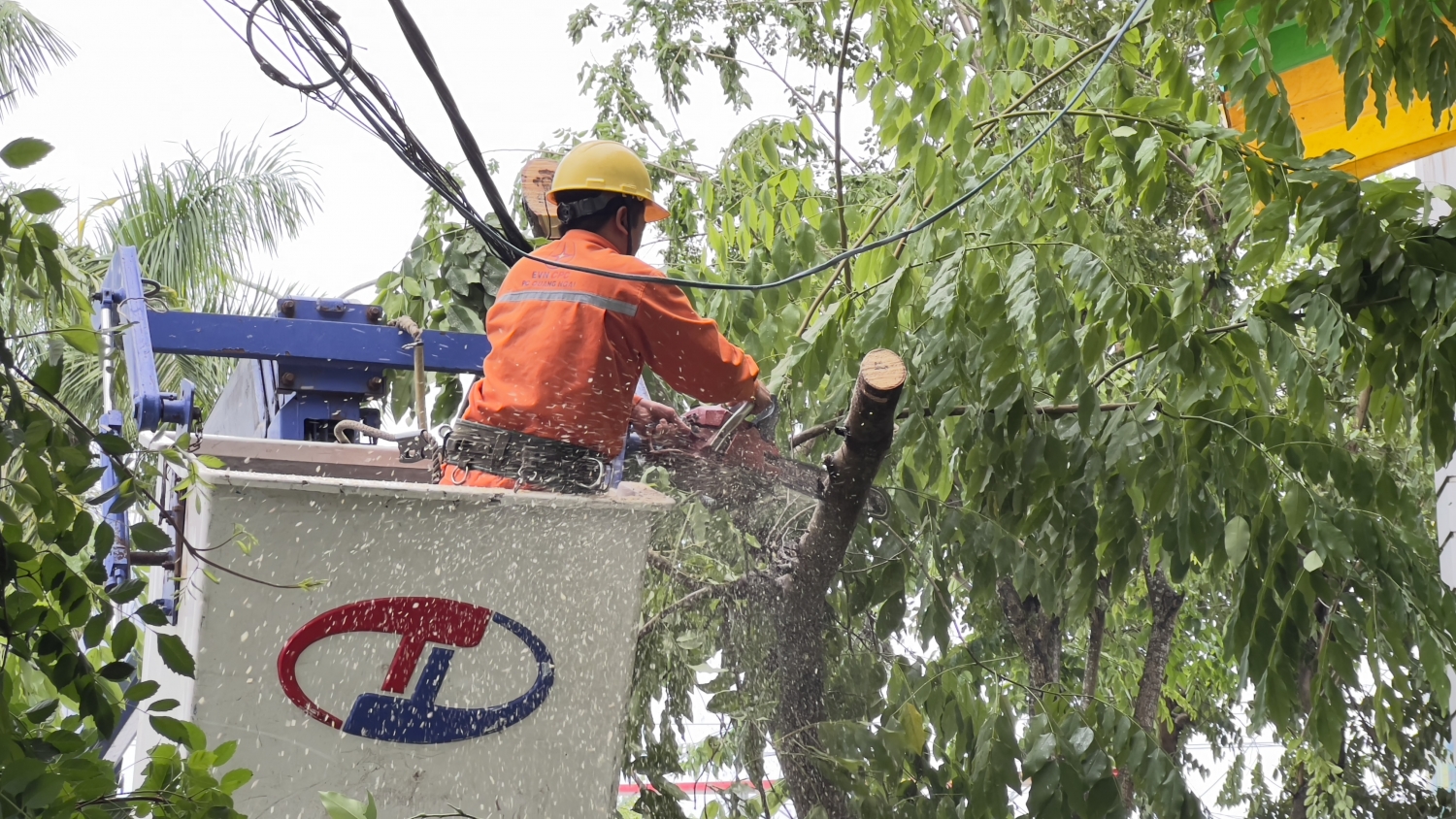 Miền Trung mất điện trên diện rộng, EVNCPC nỗ lực khắc phục sự cố