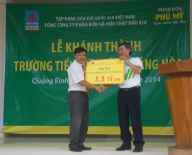 PVFCCo khánh thành 2 trường học tại tỉnh Quảng Bình