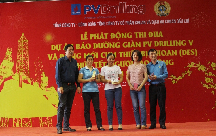 PV Drilling phát động thi đua cao điểm dự án đóng mới cụm thiết bị khoan (DES) và bảo dưỡng/tái khởi động giàn PV DRILLING V- chúc Tết NLĐ