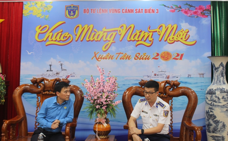 Công đoàn Dầu khí Việt Nam, Công đoàn PV Drilling thăm Cảnh sát biển Vùng 3