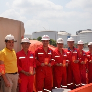 Công đoàn PV Drilling thăm và chúc tết đầu năm mới NLĐ - Thuyền viên trực tại kho cảng xăng dầu Petec Cái Mép tỉnh Bà Rịa – Vũng Tàu