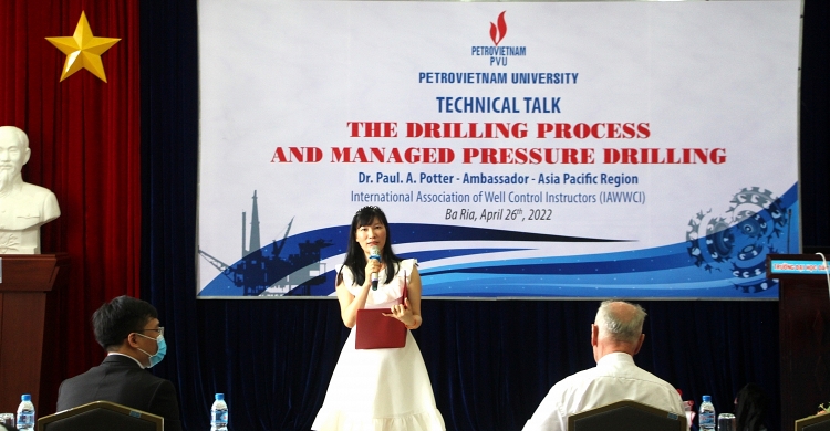 PVU tổ chức nói chuyện Chuyên đề về “The Drilling Process and Managed Pressure Drilling PVU tổ chức nói chuyện chuyên đề “Quá trình khoan và quản lý áp suất khoan