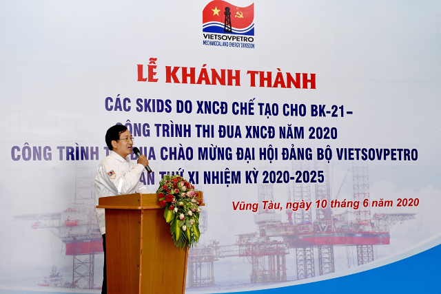 xi nghiep co dien to chuc le khanh thanh cac skids cho bk 21
