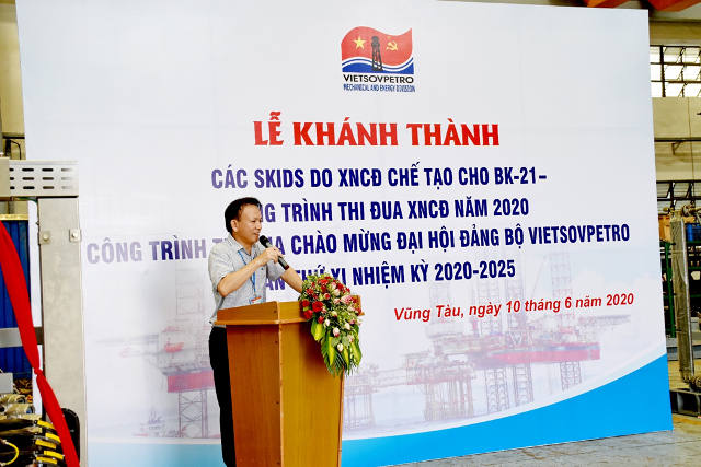 xi nghiep co dien to chuc le khanh thanh cac skids cho bk 21