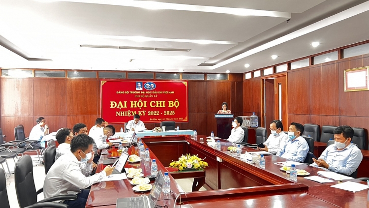 Chi bộ Quản lý Đảng bộ PVU tổ chức thành công Đại hội nhiệm kỳ 2022-2025