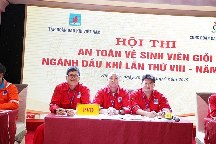 nhung hinh anh an tuong cua hoi thi an toan ve sinh vien gioi nganh dau khi lan viii nam 2019