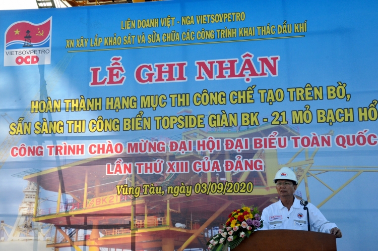 Vietsovpetro hoàn thành hạng mục Topside BK-21 đảm bảo an toàn, chất lượng, vượt tiến độ đề ra