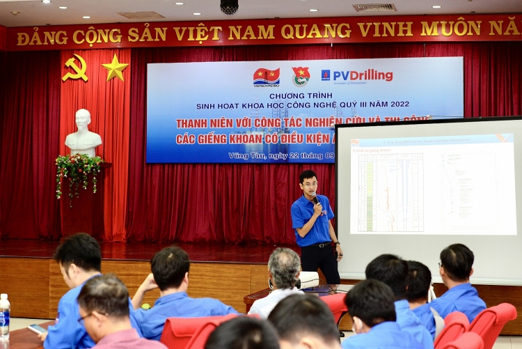 Tuổi trẻ Vietsovpetro và PV Drilling tổ chức sinh hoạt khoa học công nghệ quý III năm 2022