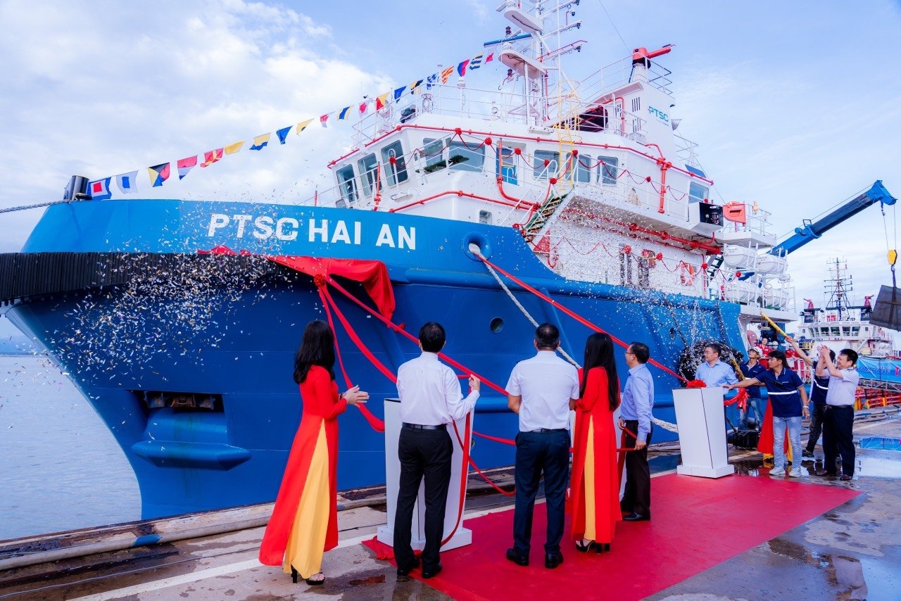 Nghi lễ ra mắt Tàu PTSC Hai An và Tàu PTSC Sai Gon